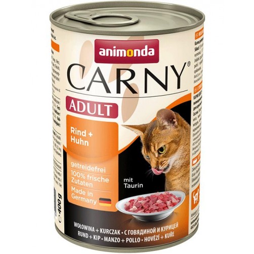 کنسرو بیف و مرغ کارنی انیموندا مخصوص گربه بالغ/ 400 گرم/ Animonda Carny  Adult Beef + Chicken 